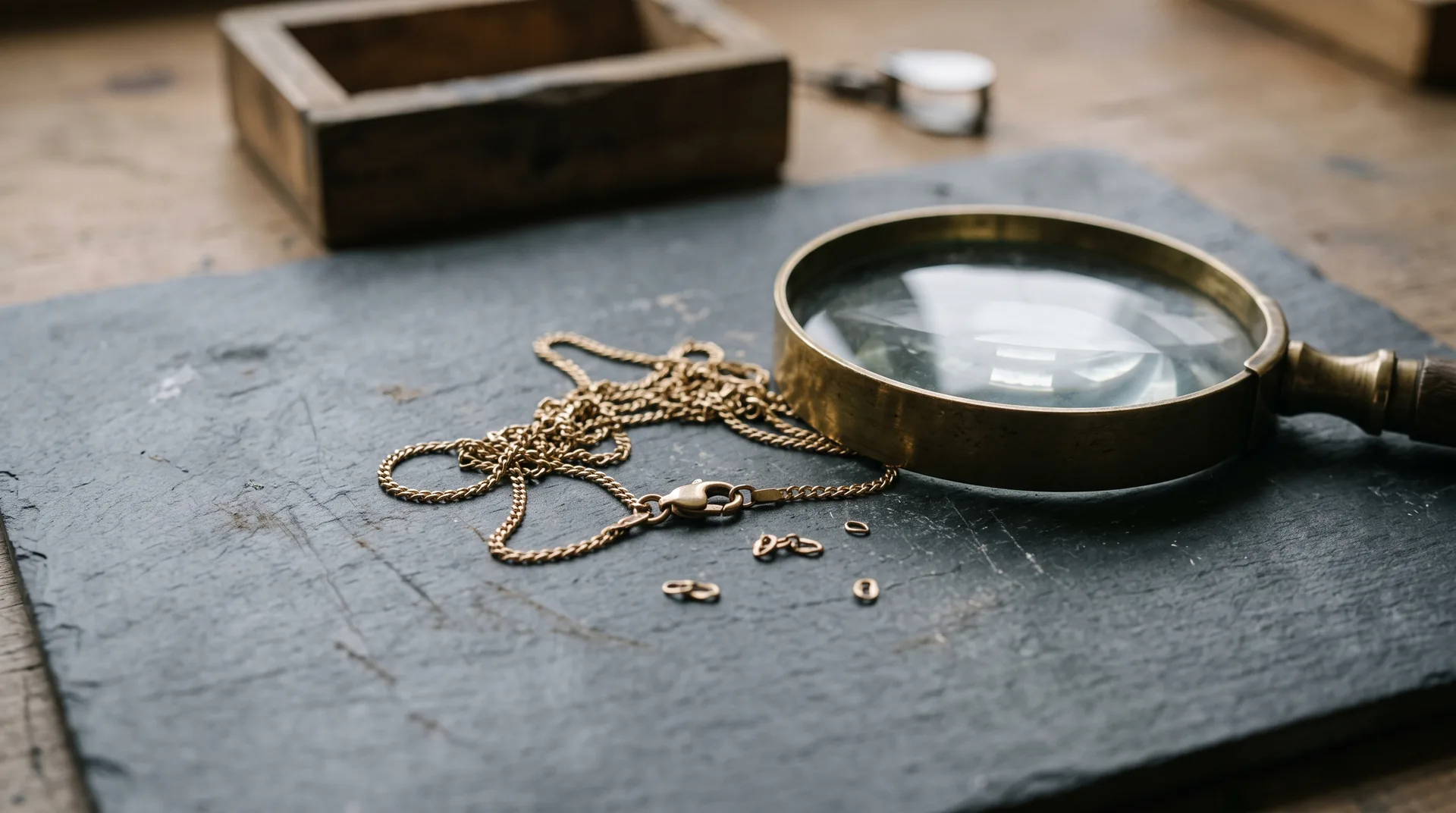Woran erkennt man eine gefälschte Goldkette an den Lötstellen?